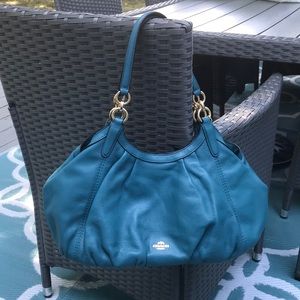 NWT COACH Dark Teal Shoulder Bag